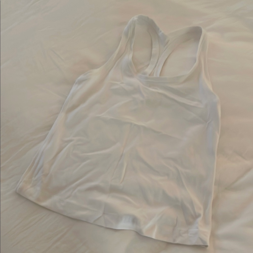 Lululemon White Racerback Tank Top. Size 4.